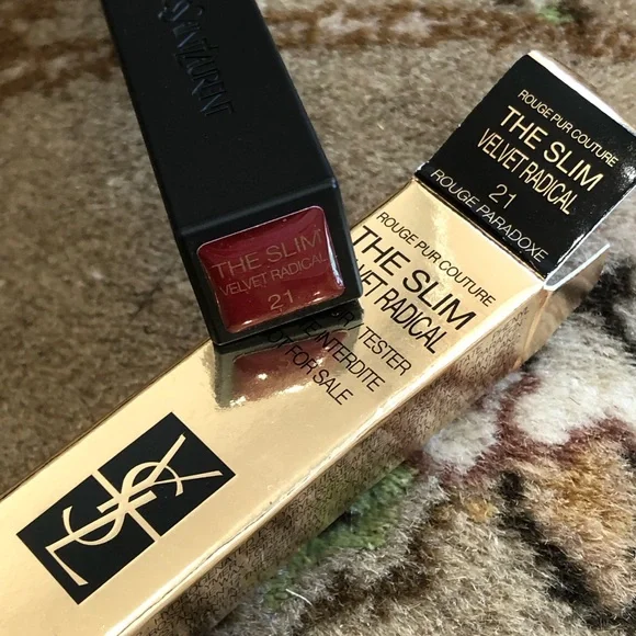 NIB YSL Beaute the slim velvet radical lipstick color 21 - Picture 4 of 9